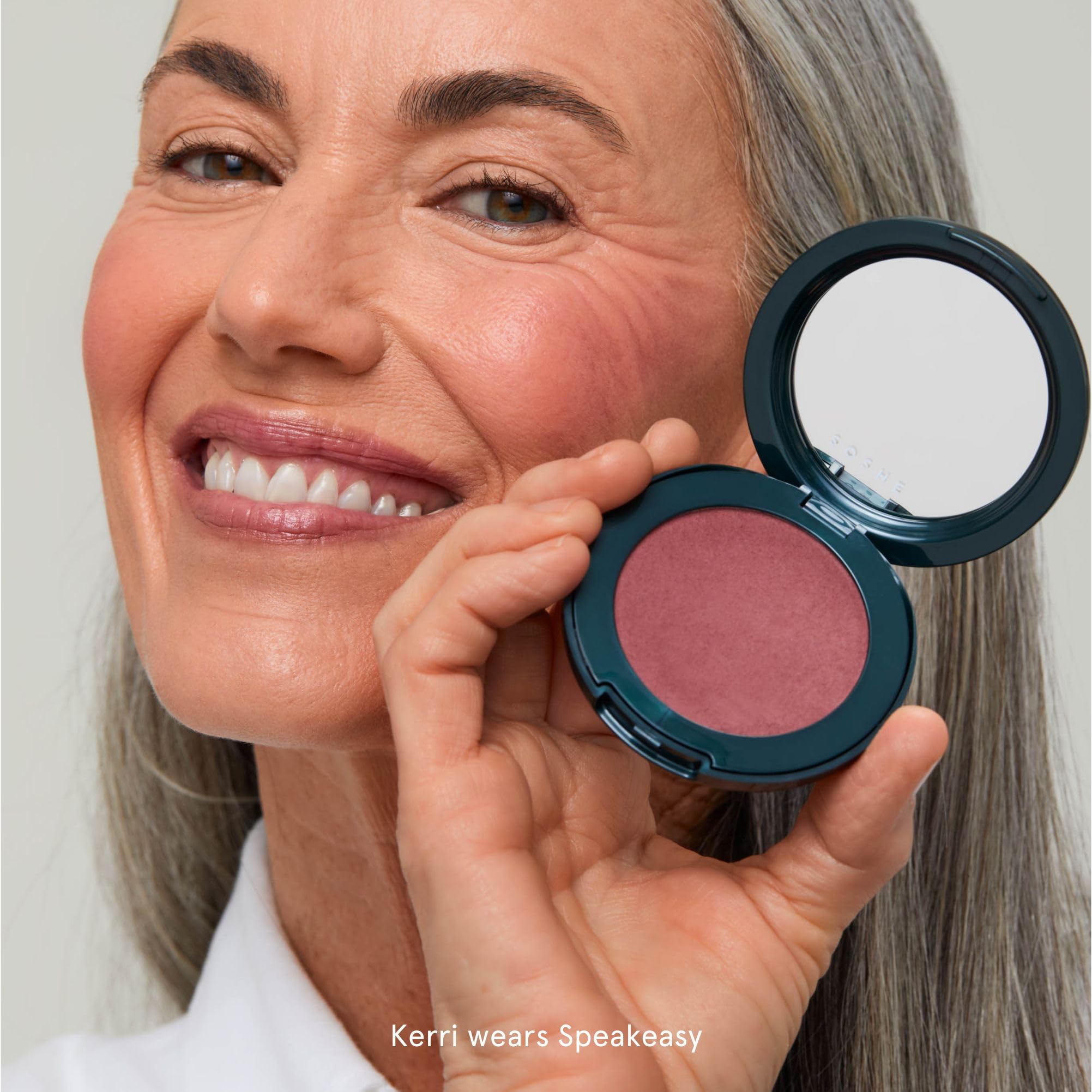 SOSHE blush with ashwagandha root extract supports soothing wear with natural color