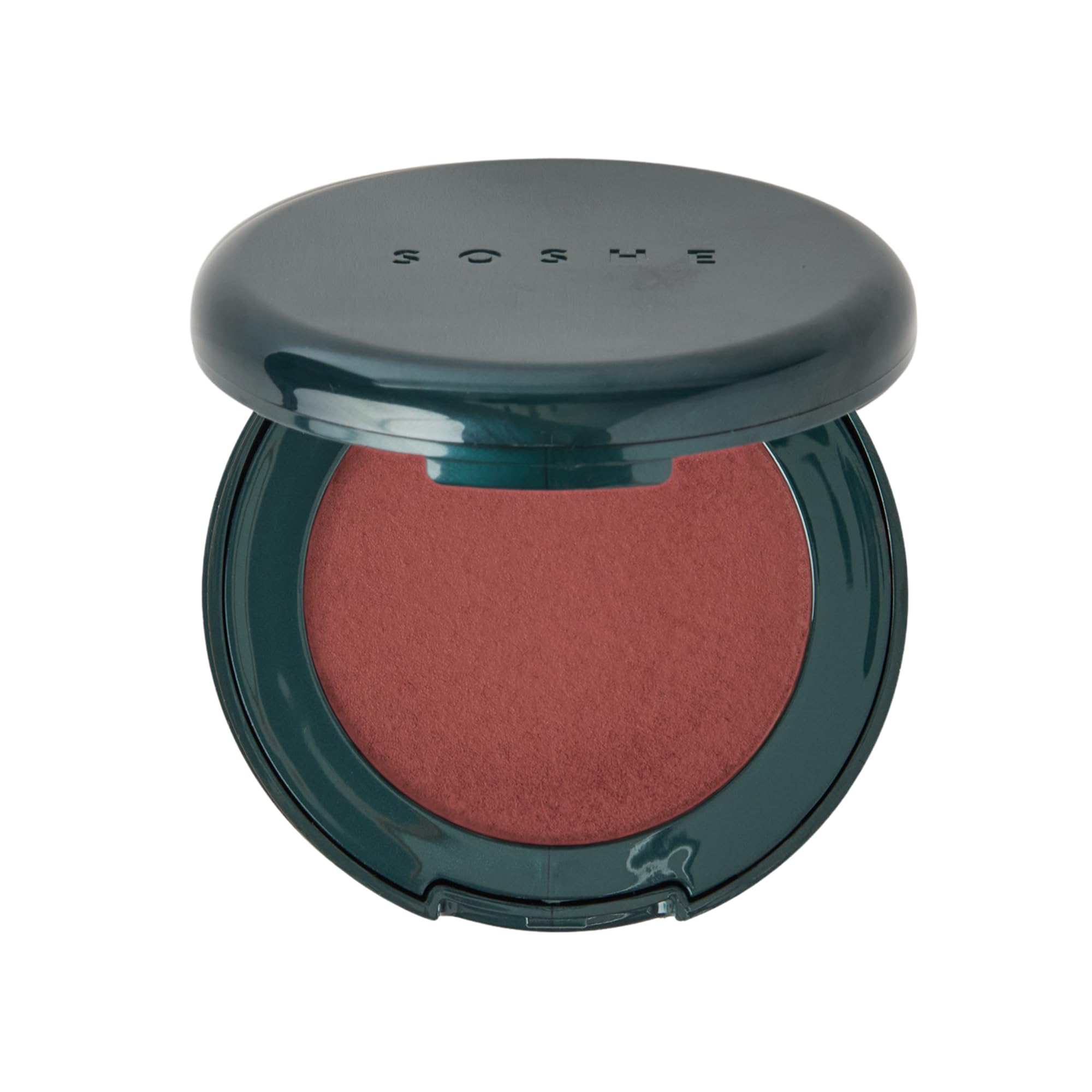 SOSHE Blurring Pillow Blush Speakeasy Dusty Mauve compact delivers a seamless, skin-like finish