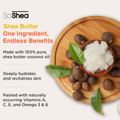 SoShea application on hands demonstrates fast-absorbing moisturizer without greasiness.