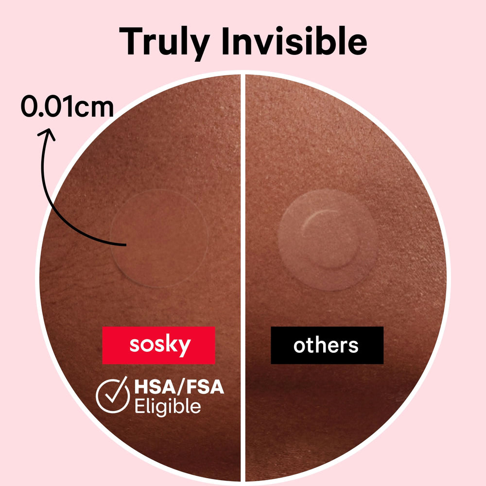 Sosky Pimple Patches absorb pimple gunk within 4-6 hours, promoting cleaner skin