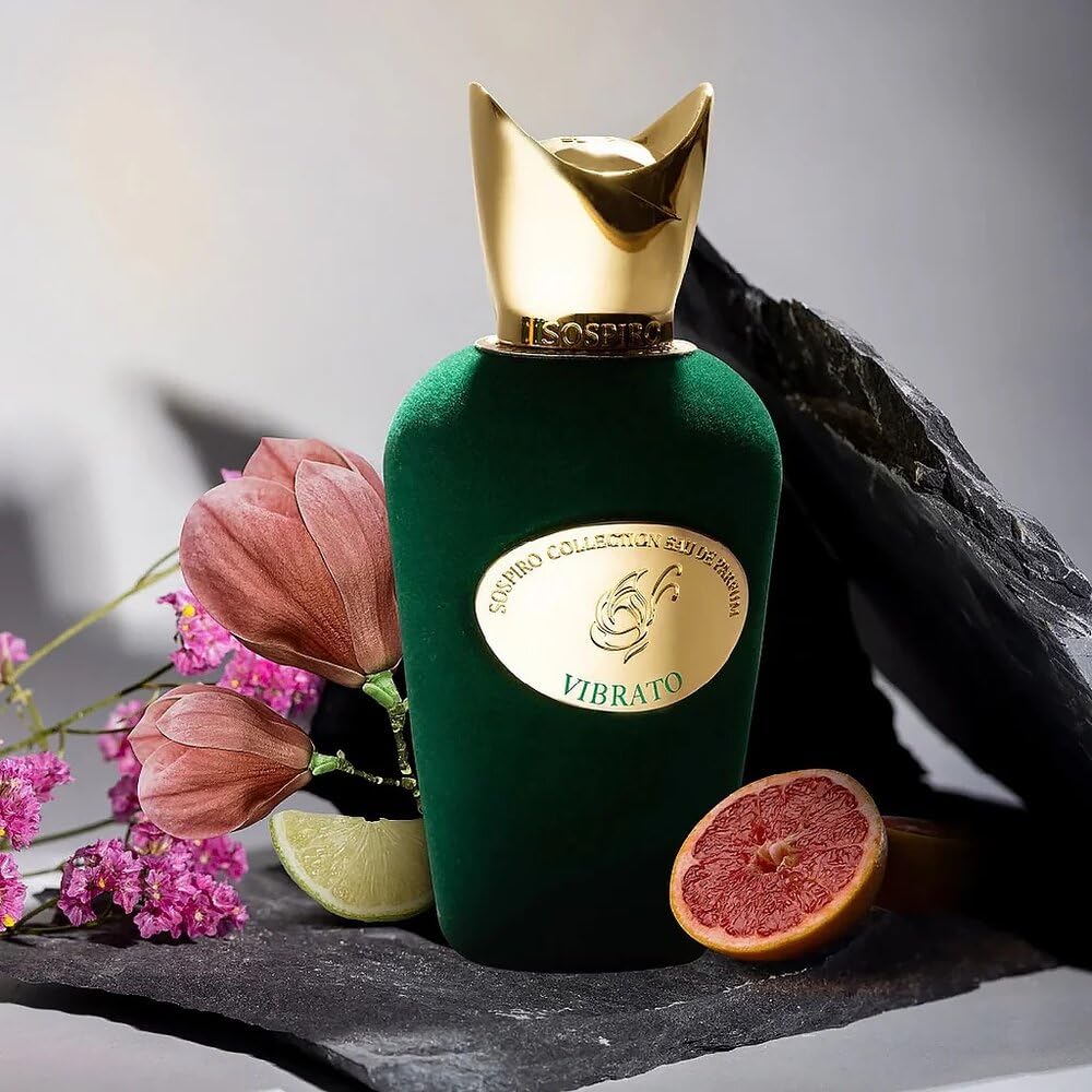 Sospiro Vibrato Scent base notes of cedar and musk provide lasting depth.