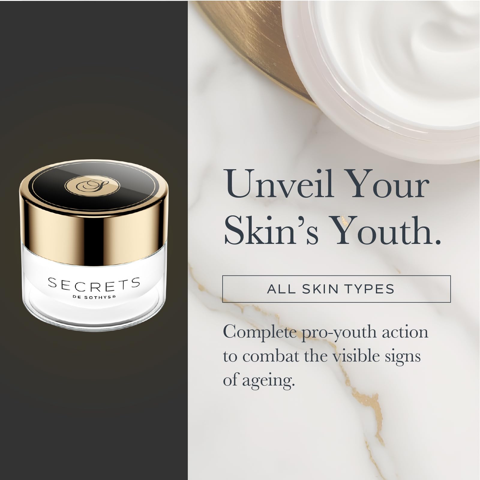 SOTHYS La Crème Premium Youth Cream jar closeup highlighting rich texture
