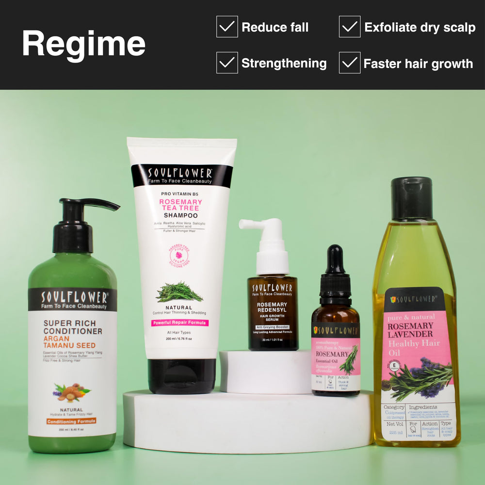 Leave-on Soulflower serum with no rinse required for easy styling.