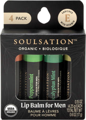 SOULSATION lip balm set eucalyptus mint, hydrating shield for dry lips.