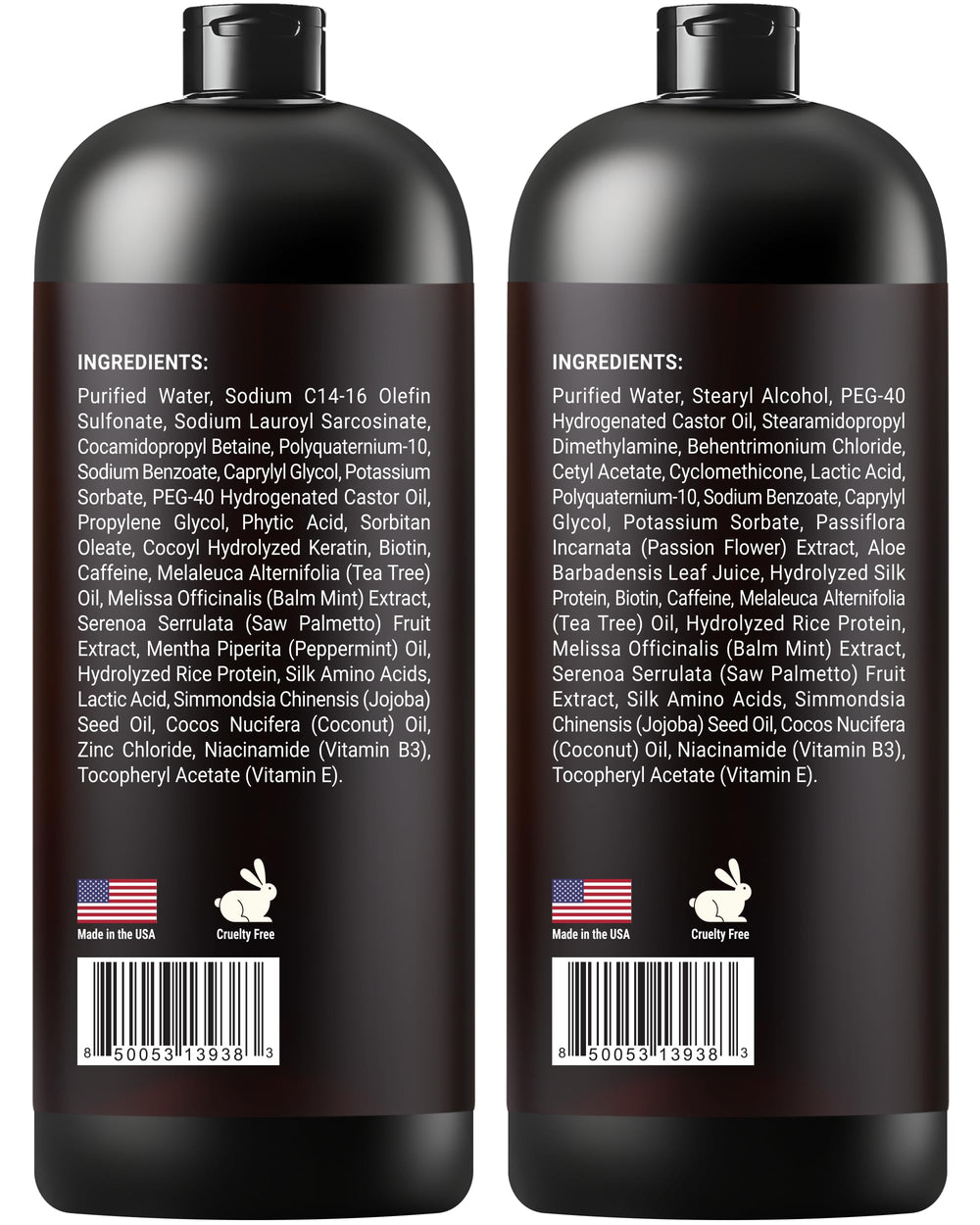 SOULSPA PURE Biotin Rice Water Set packaging displays two full-size bottles.