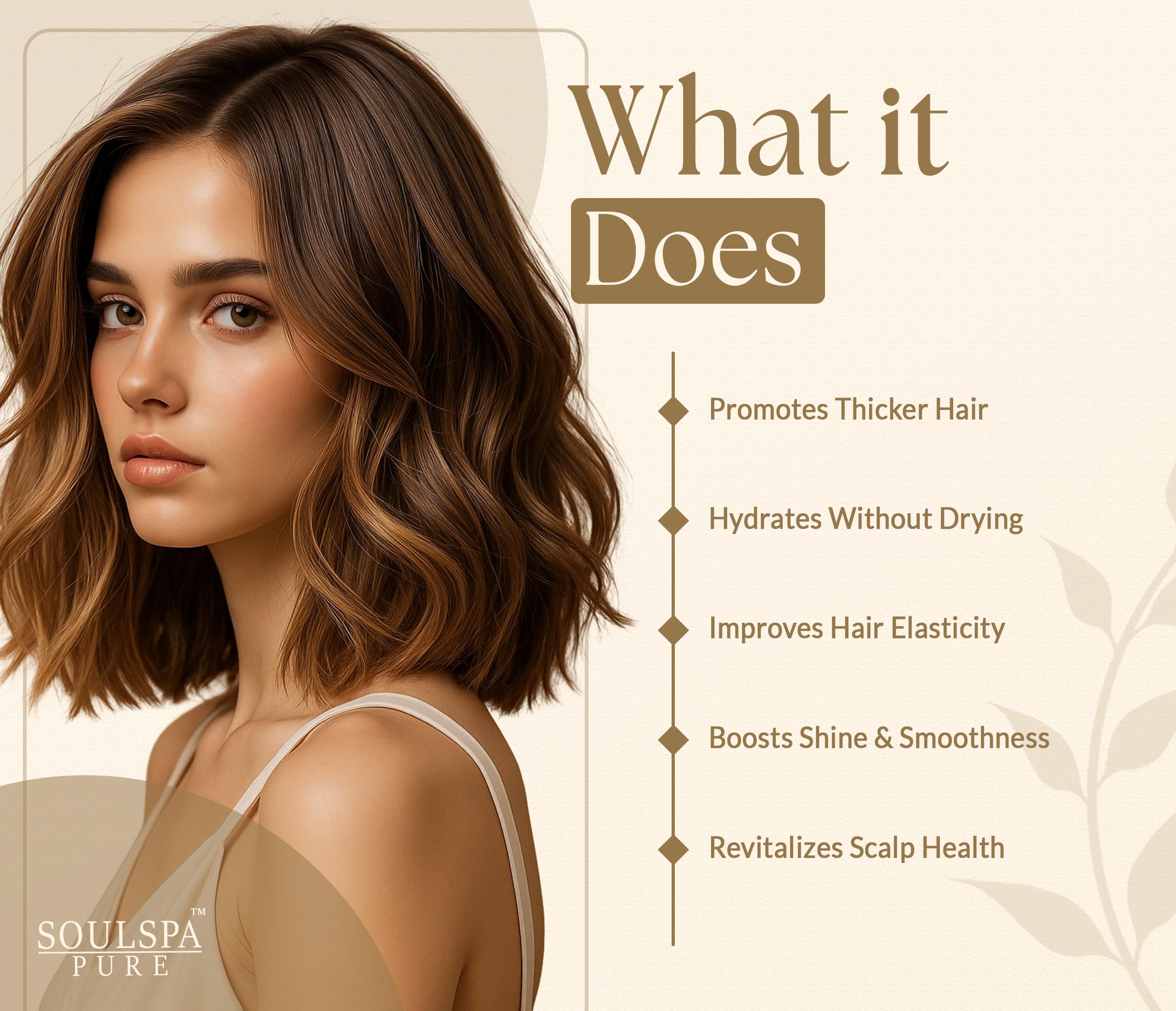 SOULSPA PURE Biotin Rice Water Shampoo foam-lather close-up shows rich cleansing action.