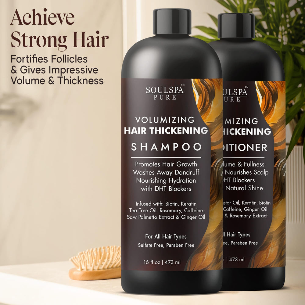 SOULSPA PURE Biotin and Keratin nourishment details on hair strands