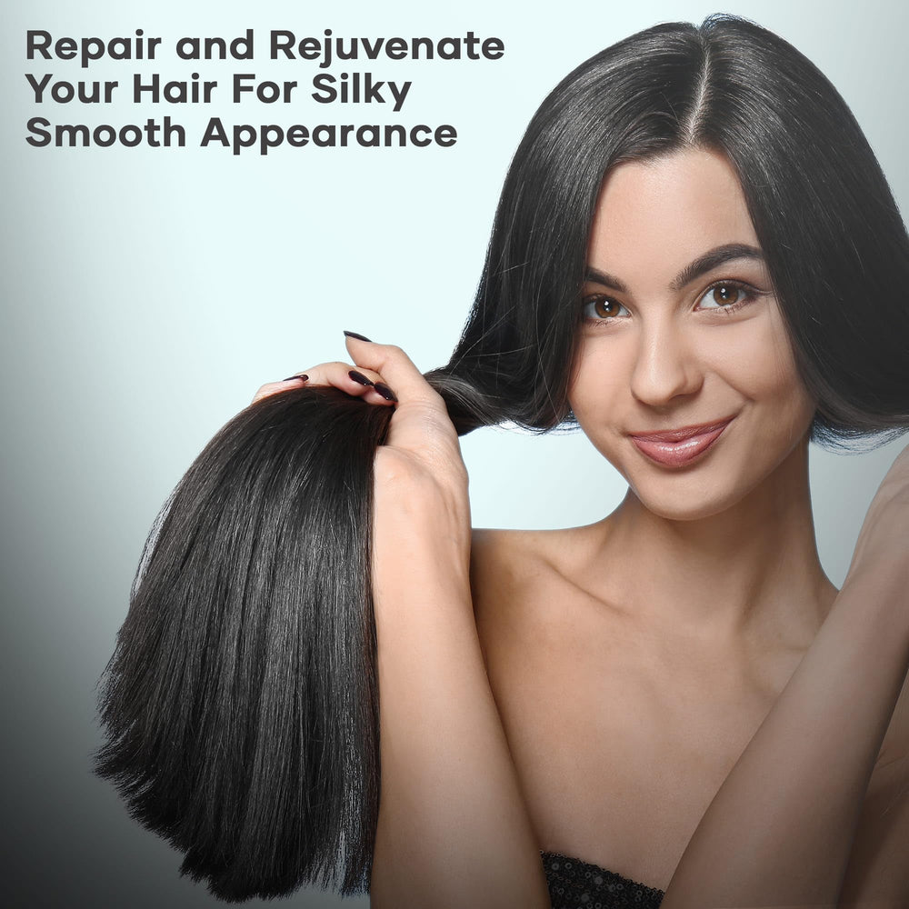 Color-treated hair care formula preserving vibrant tones.