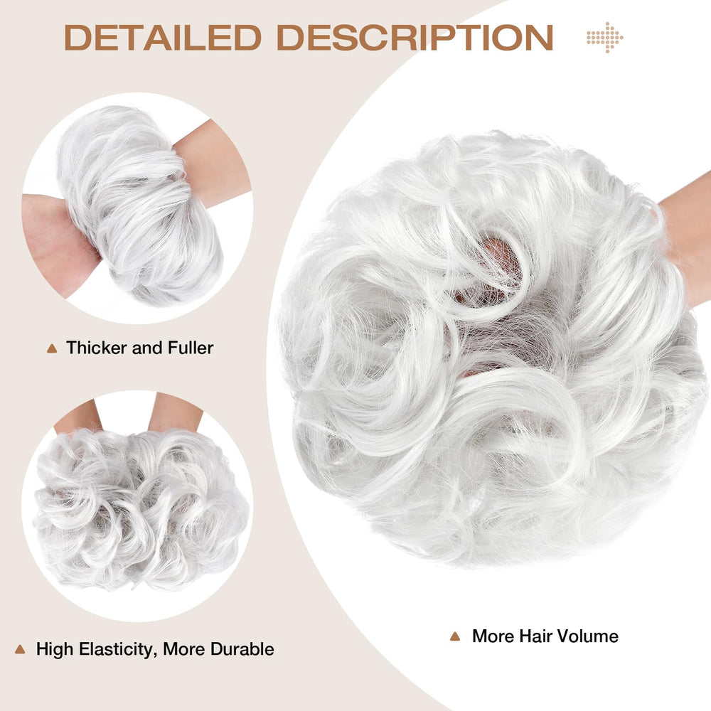 Soulwigger chignon measures 4.5 inches, stretchable to 7.8 inches for a customizable fullness.