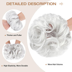 Soulwigger chignon measures 4.5 inches, stretchable to 7.8 inches for a customizable fullness.