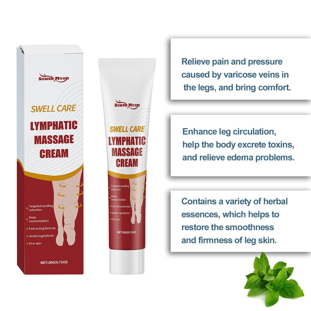 South Moon Swell Care applied to legs to relieve minor swelling and discomfort