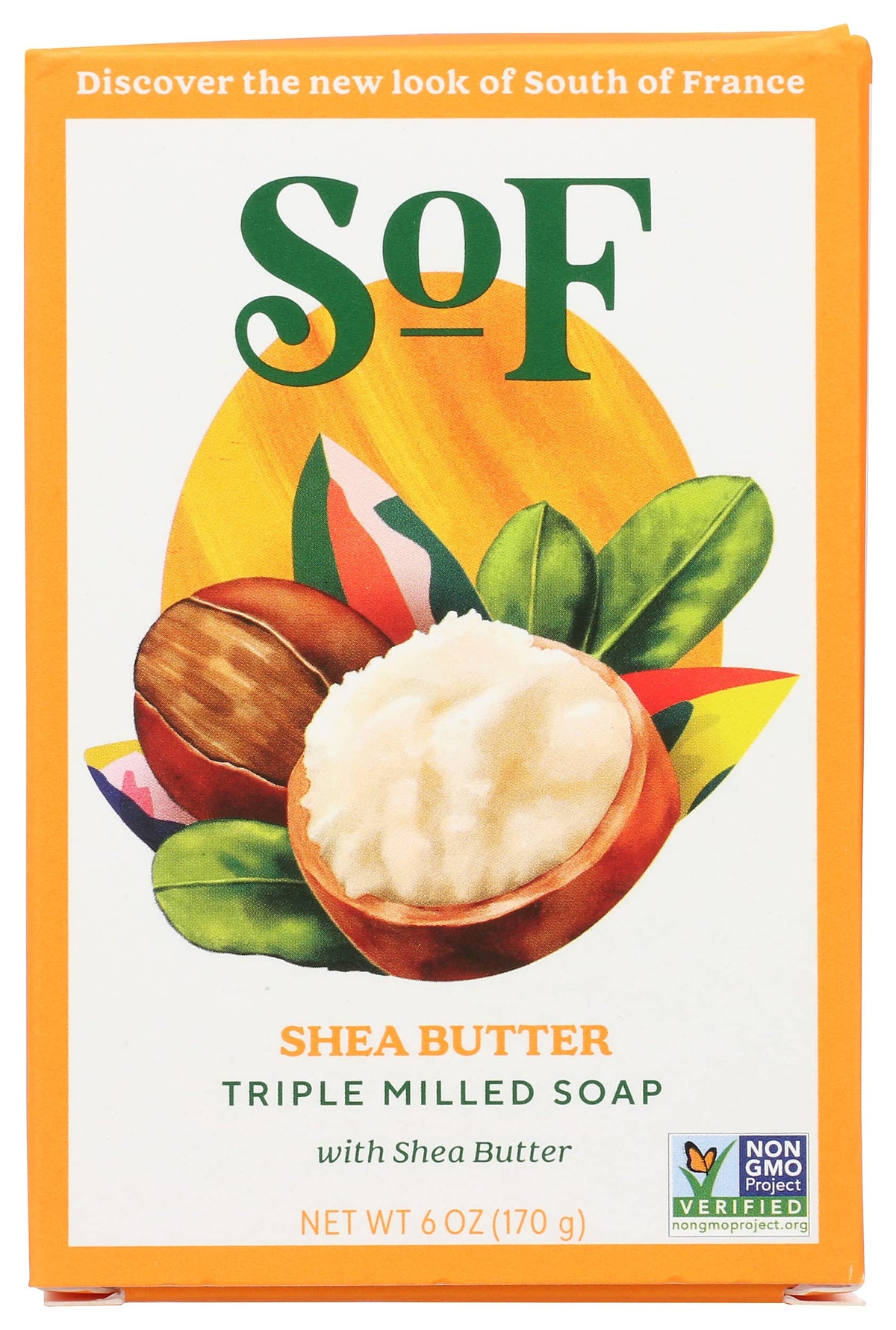 South of France Shea Butter Bar Soap Pack of 3 for gluten-free, nourishing cleansing