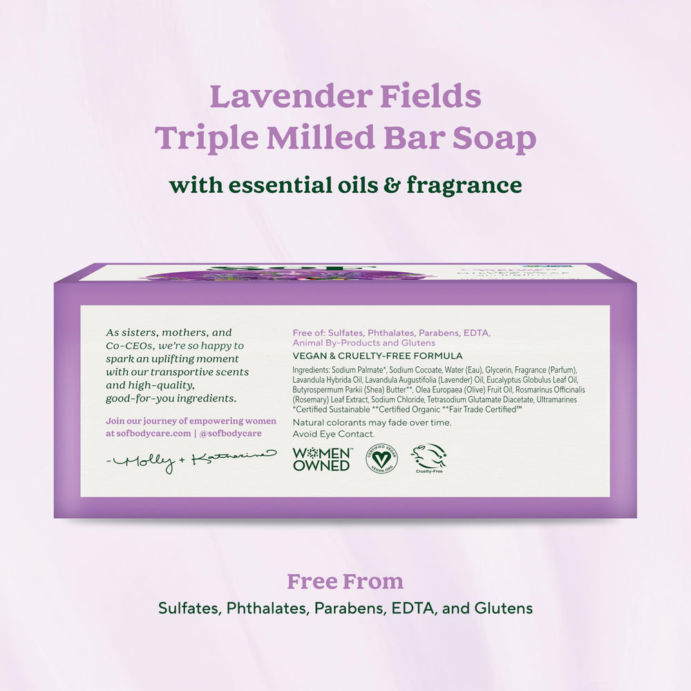Creamy lather close-up of South Of France soap highlighting coconut oil richness.