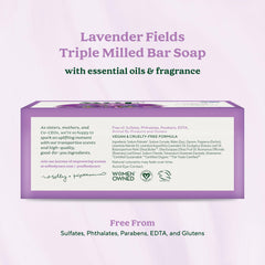 Creamy lather close-up of South Of France soap highlighting coconut oil richness.