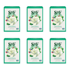 South Of France SoF Gardenia bar soap packaging highlights vegan formula and premium ingredients.