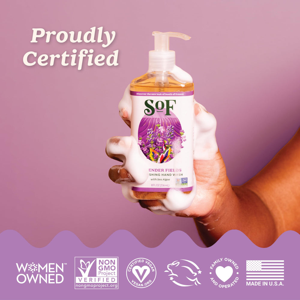 South Of France SoF Nourishing Hand Wash Vegan Non-GMO - clean, responsibly made