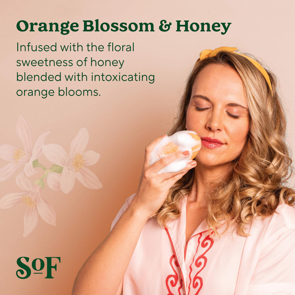 South Of France SoF organic-shea-butter closeup highlights deep hydration.