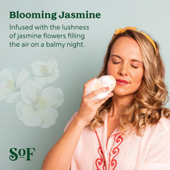Organic shea butter leaves skin soft and moisturized after washing.