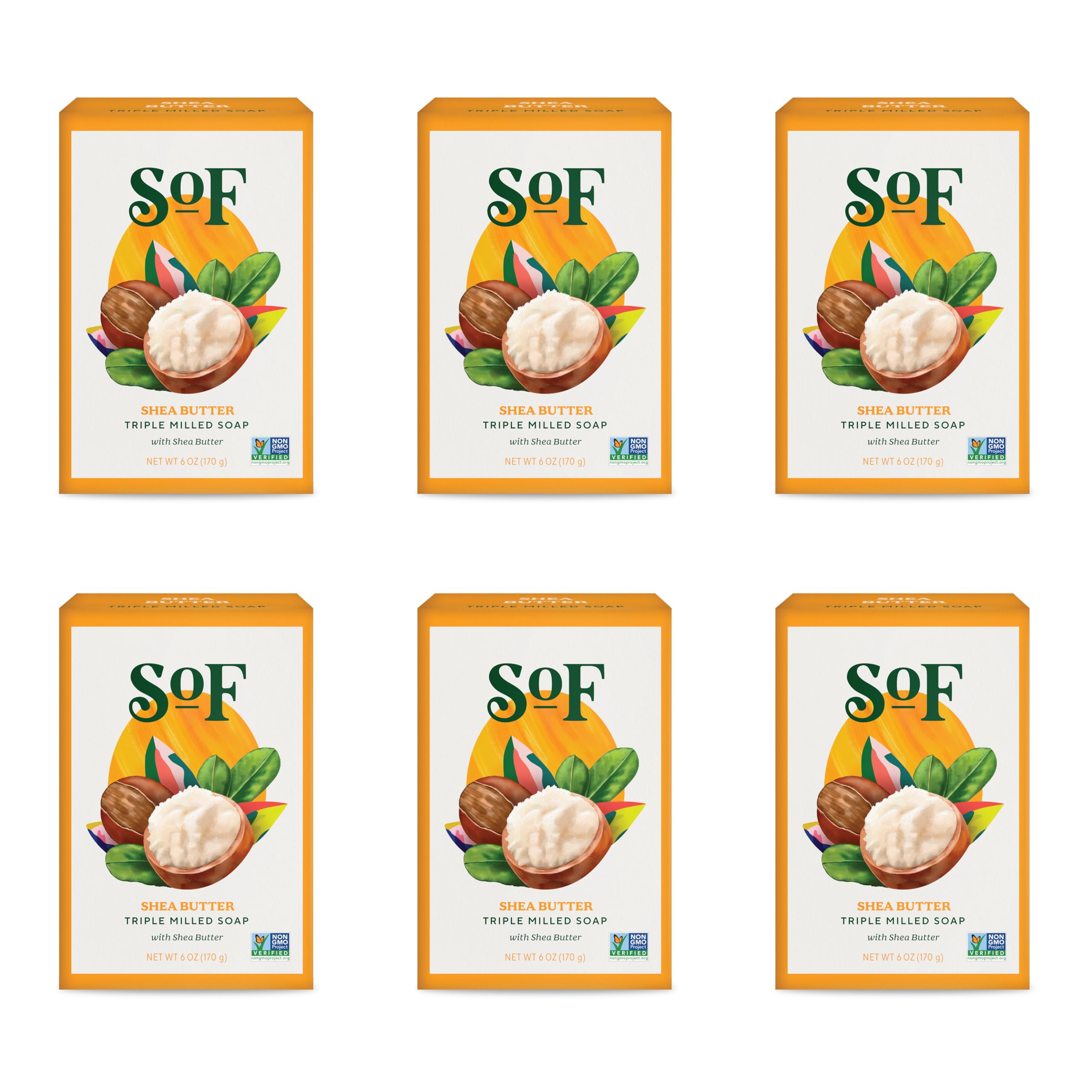 South Of France SoF triple milled soap with coconut oil delivers a rich lather.