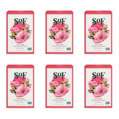 South Of France SoF Wild Rose bar soap lather delivers a creamy cleanse.
