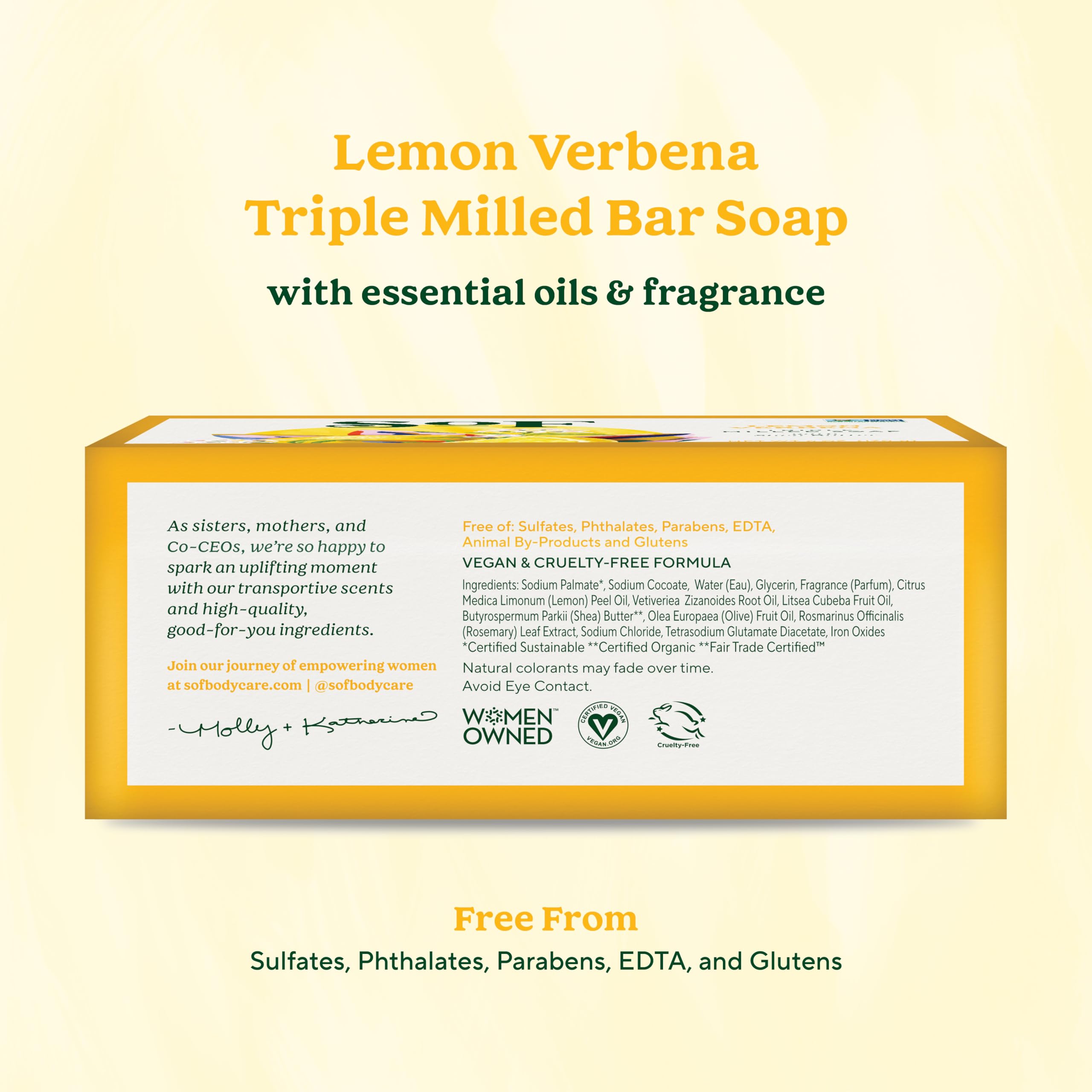 South Of France triple milled bar soap close-up shows rich texture and moisture.
