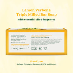 South Of France triple milled bar soap close-up shows rich texture and moisture.