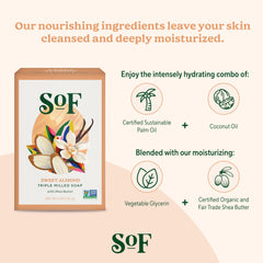South Of France vegan, non-GMO bar soap for daily cleansing