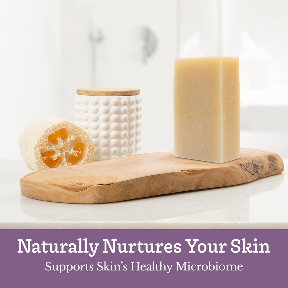 Southern Natural Handmade Goat Milk Soap conveys artisanal quality and natural care