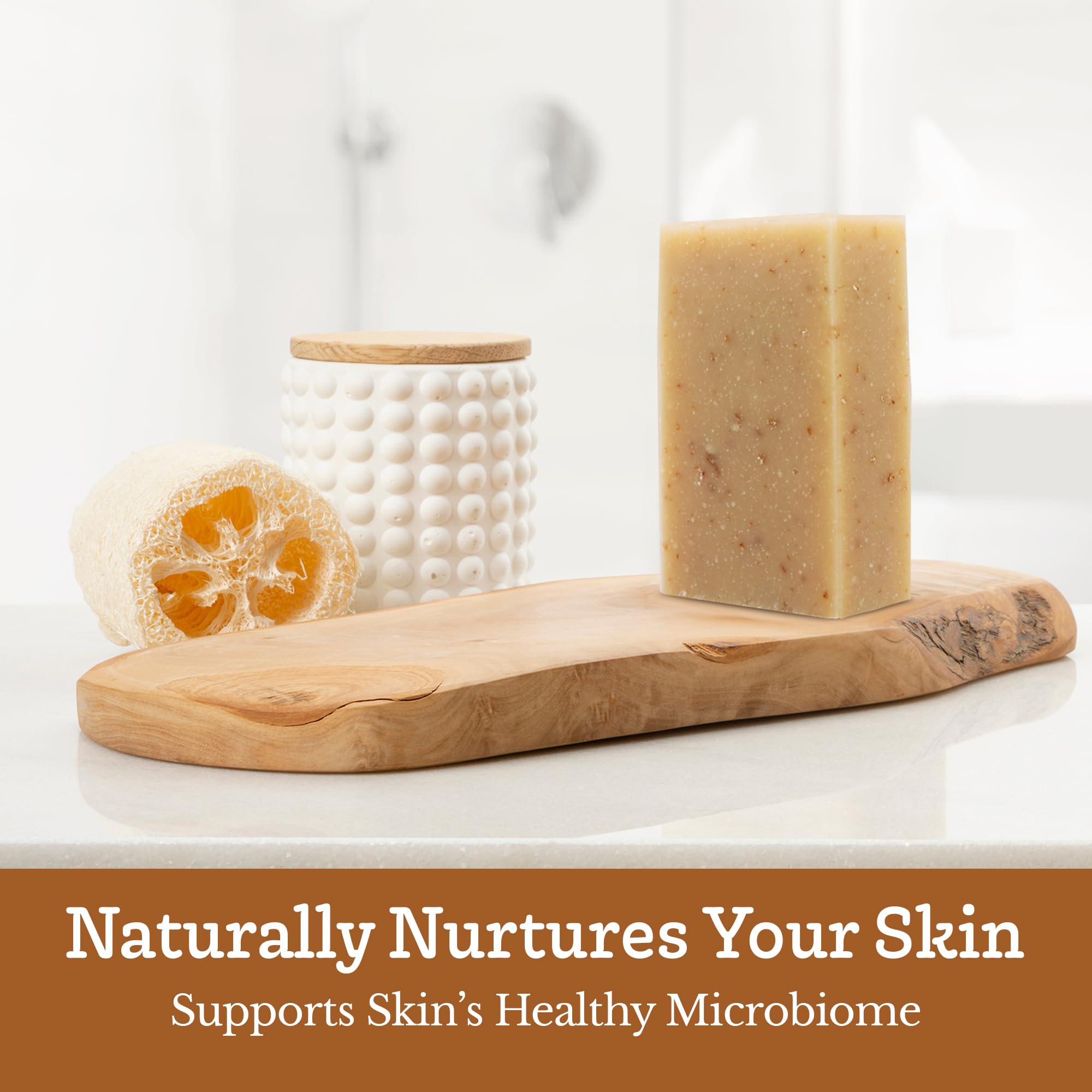 Southern Natural packaging beside towels, ideal gift-ready presentation.