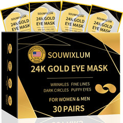 Souwixlum under-eye patches for puffy eyes provide soothing hydration and gentle relief.