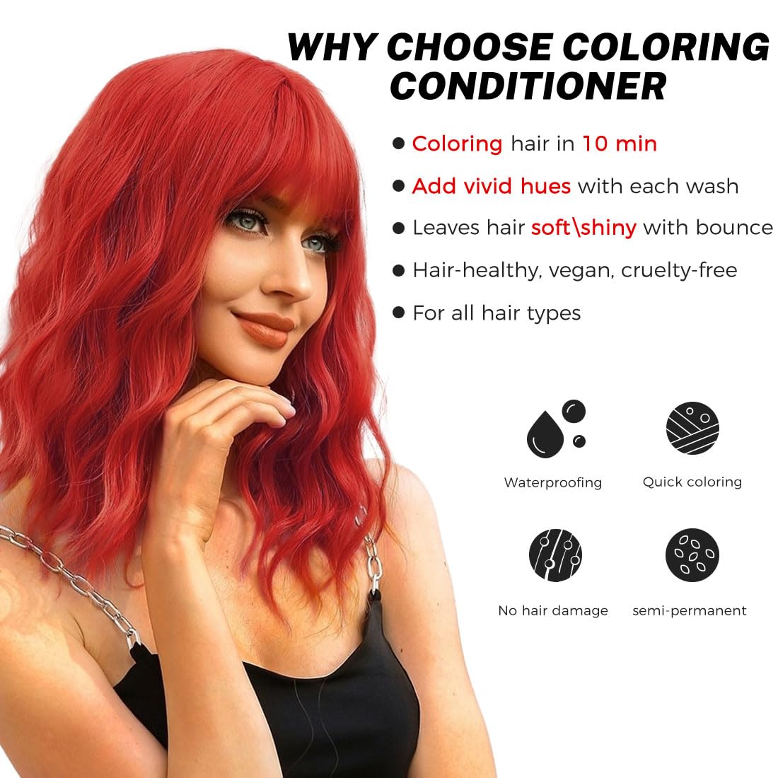 SOVONCARE dyed hair swatches show consistent color results across shades.