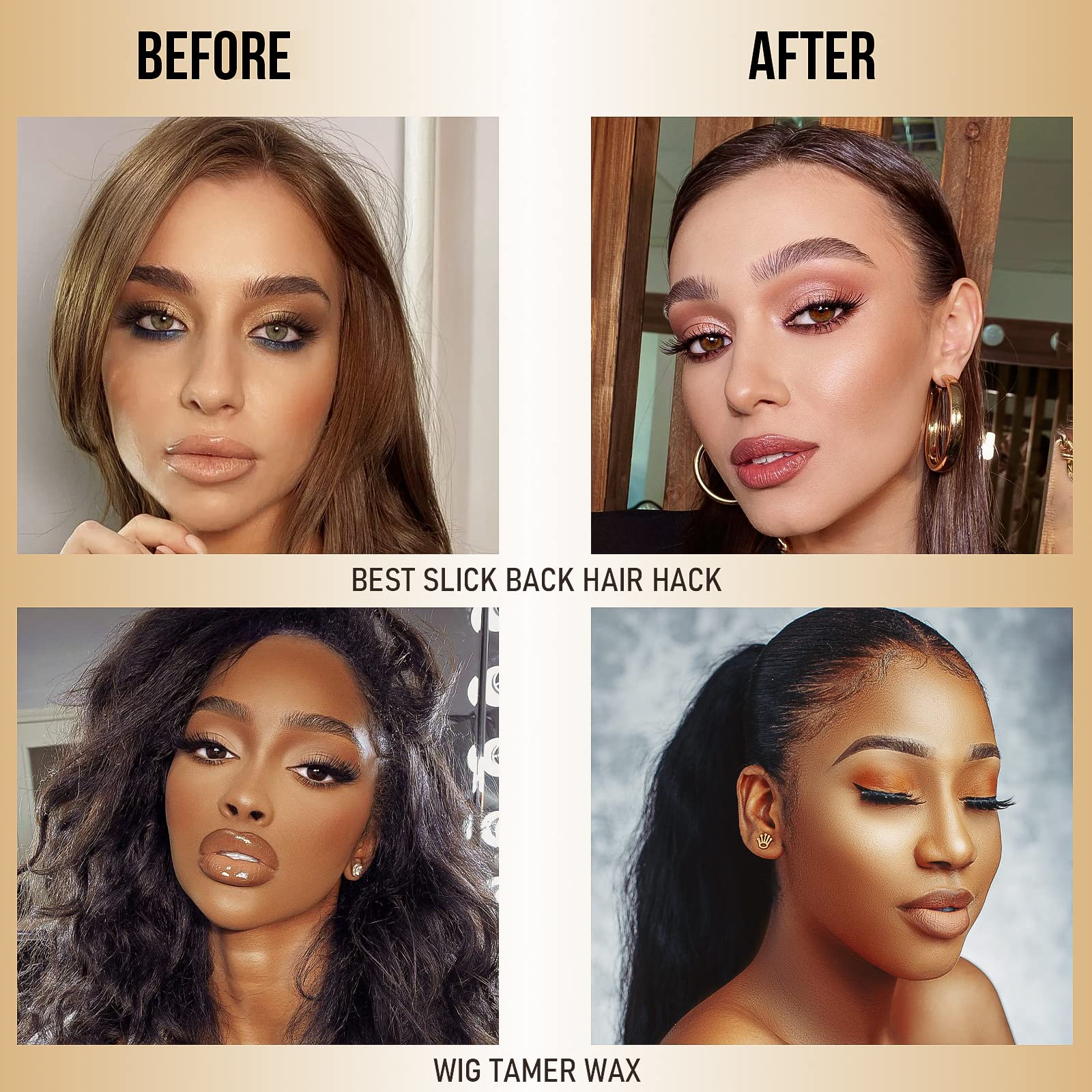 SOVONCARE Hair Wax Stick easy application for quick styling on wigs.