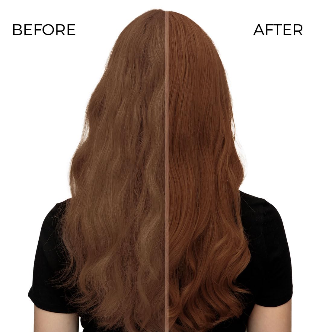 SOVONCARE towel-dried hair after treatment shows improved manageability and softness