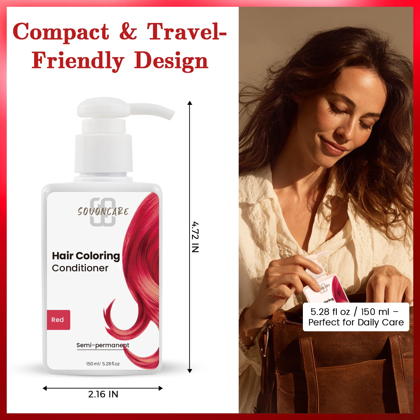 SOVONCARE packaging tube closeup highlights premium design and product quality.