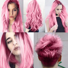 SOVONCARE pink hair wax strands are smooth with long-lasting hold