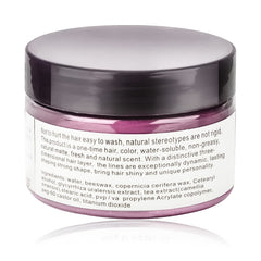 SOVONCARE pink hair wax jar closeup highlights natural ingredients for gentle color