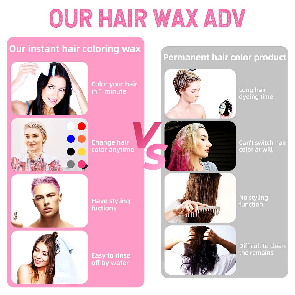 SOVONCARE pink hair wax party look adds vibrant color for events