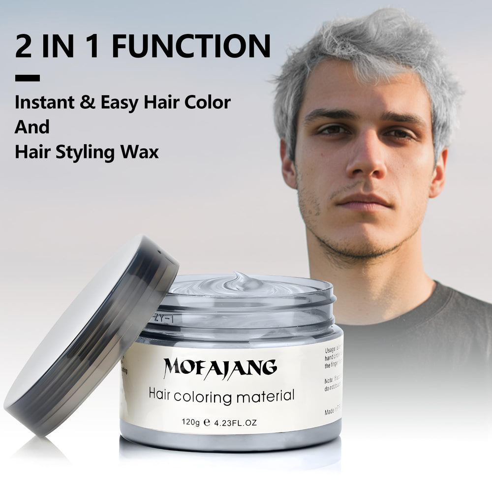 SOVONCARE Sliver Gray wax on styled hair for flexible daily looks.