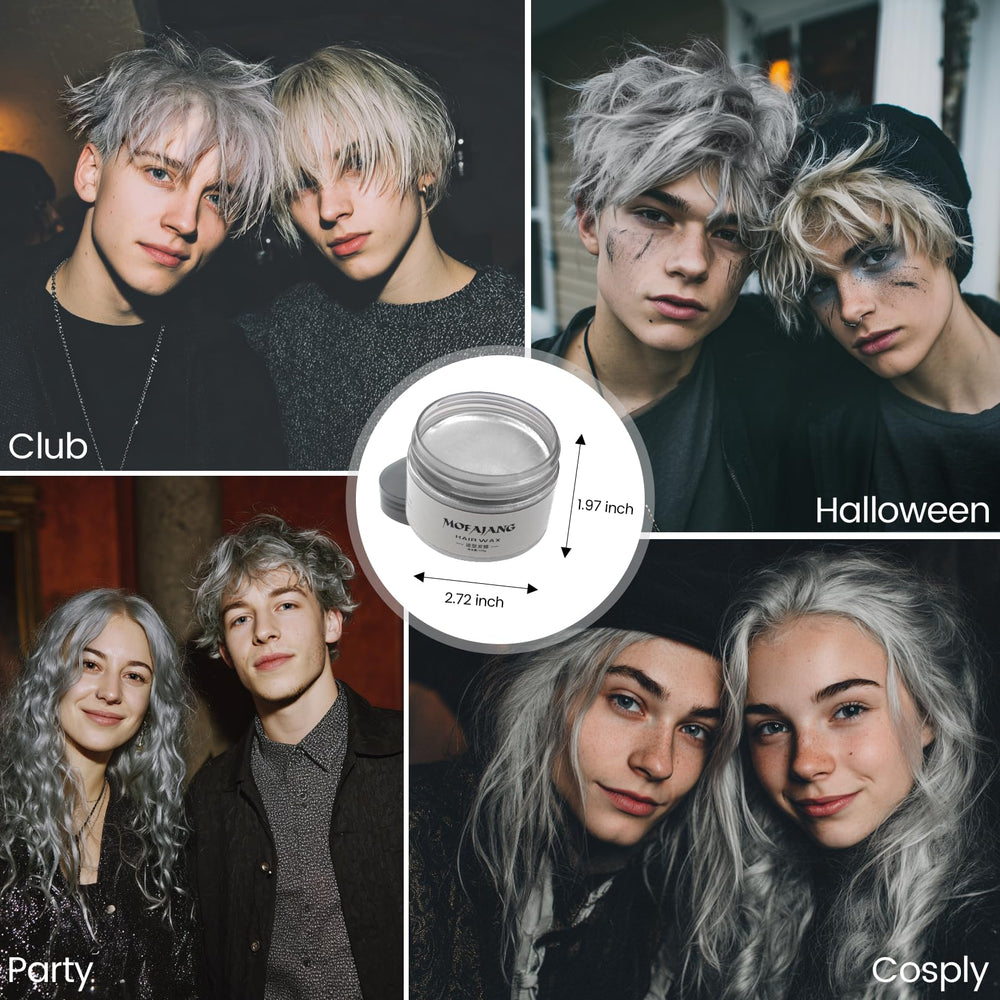 SOVONCARE Sliver Gray wax party ready look with vivid color and hold.