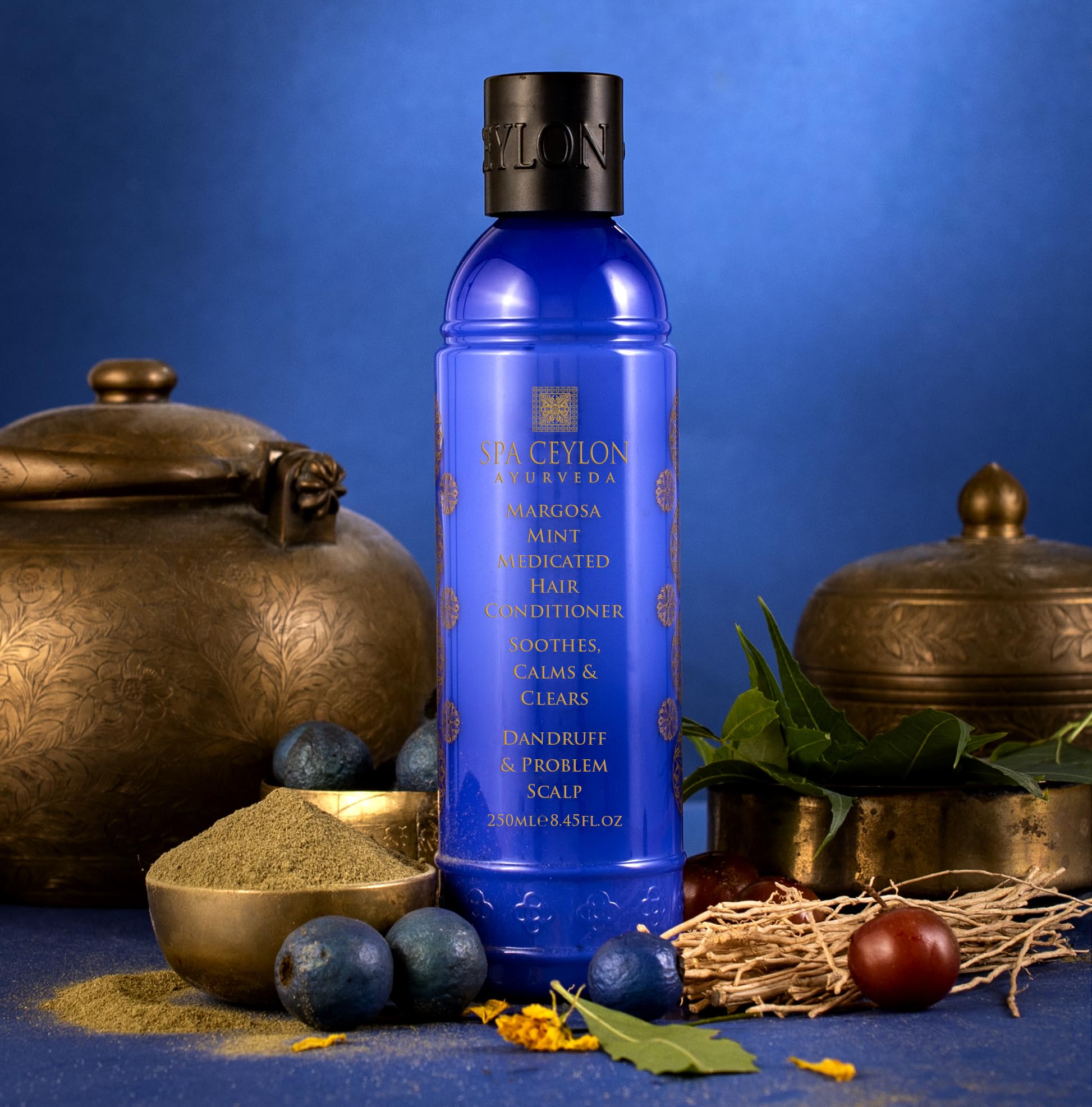 Close-up of SPA CEYLON Margosa Mint bottle shows creamy texture
