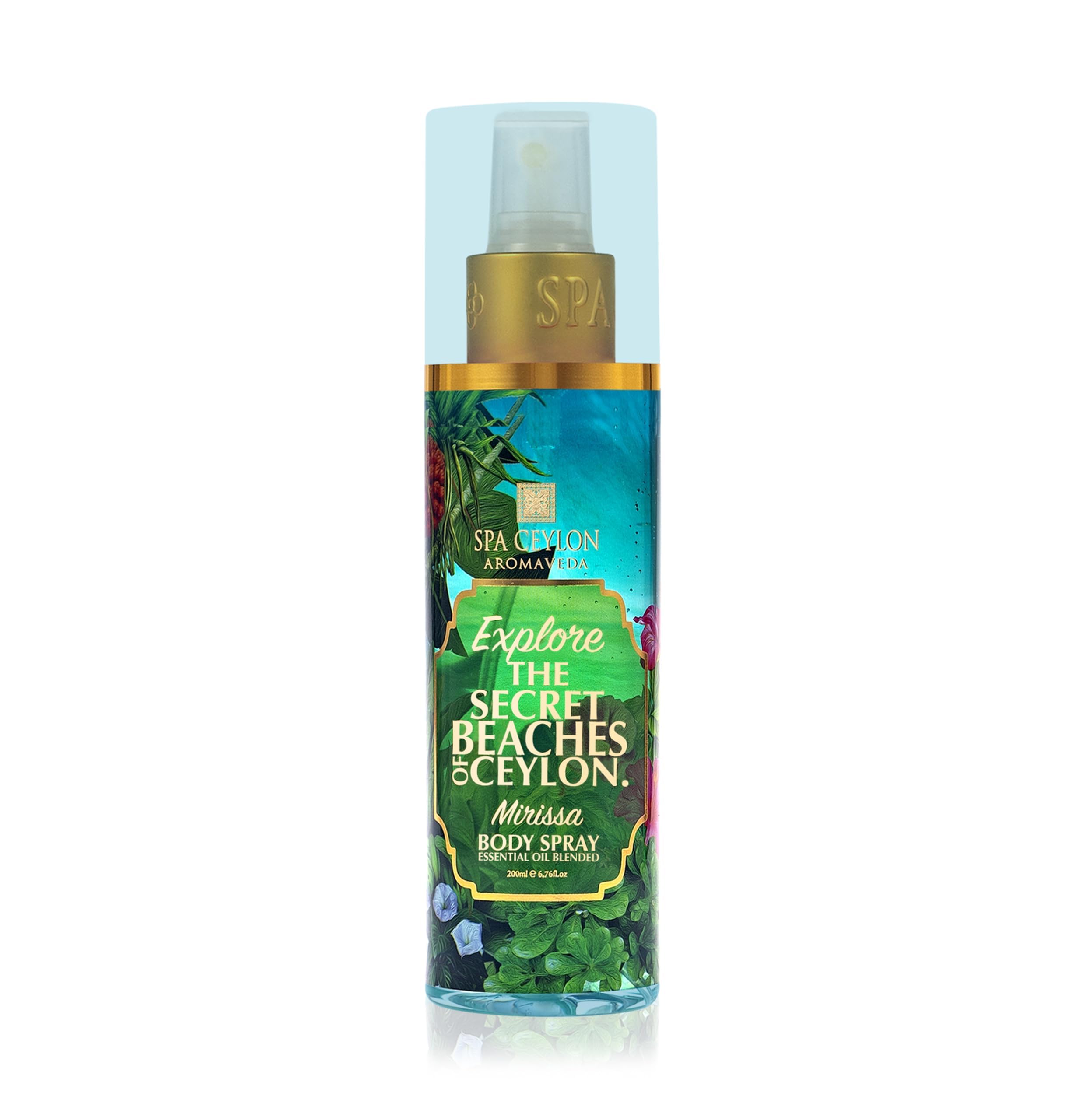 SPA CEYLON Mirissa bottle pour showing spray action for all-day freshness