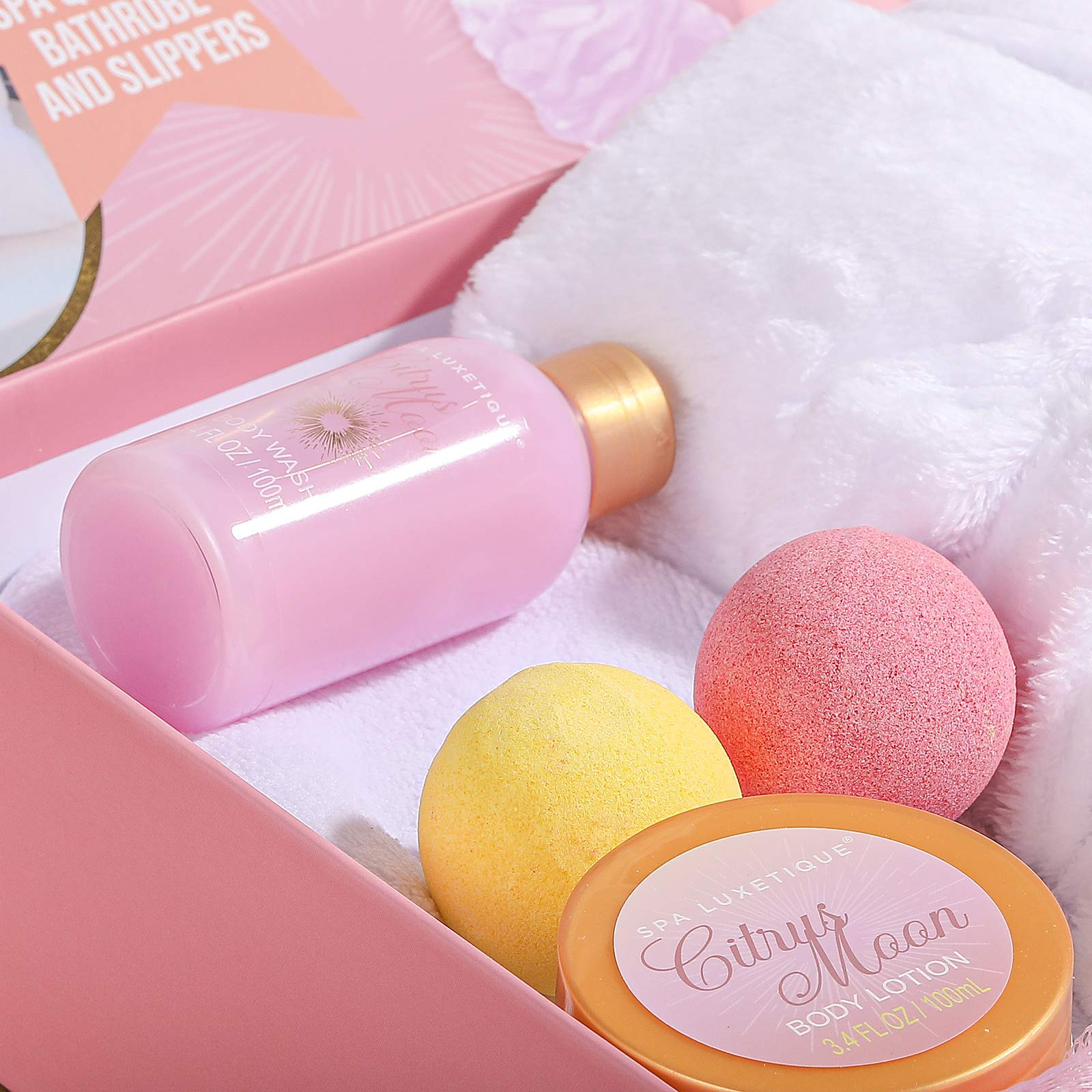 Spa Luxetique bath bombs set for a soothing bath ritual