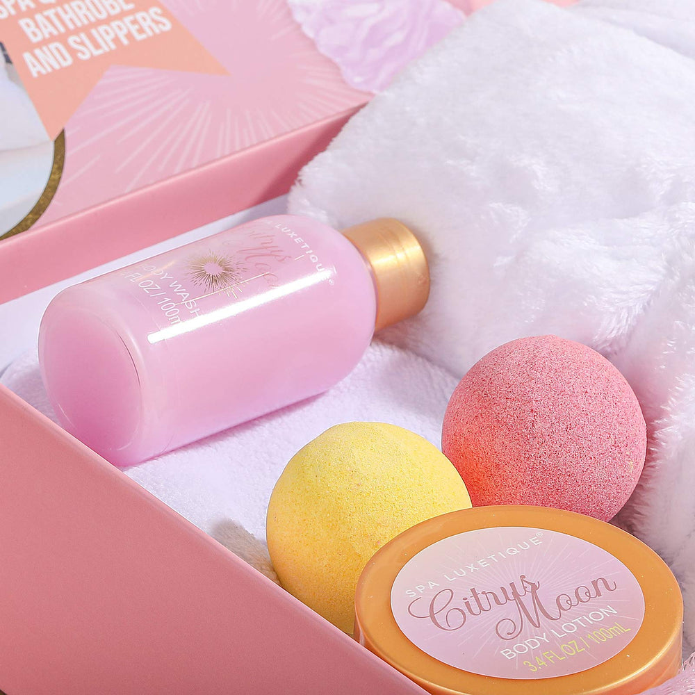 Spa Luxetique bath bombs set for a soothing bath ritual