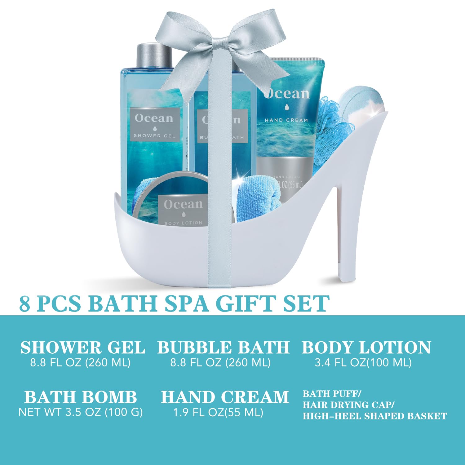 Spa Luxetique sea salt scrub with mineral-rich formula for soft, smooth skin.