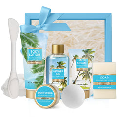 Spa Luxetique Ocean Gift Set box showing premium gift packaging for at-home spa