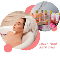 Spa Luxetique rose gift set bath ball for a rose-scented bath experience