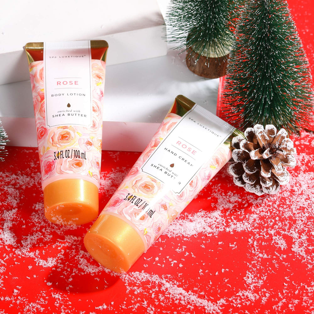 Spa Luxetique rose gift set bath salt for a soothing soak