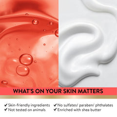 Spa Luxetique World rose gel shower delivers creamy lather for cleansing.