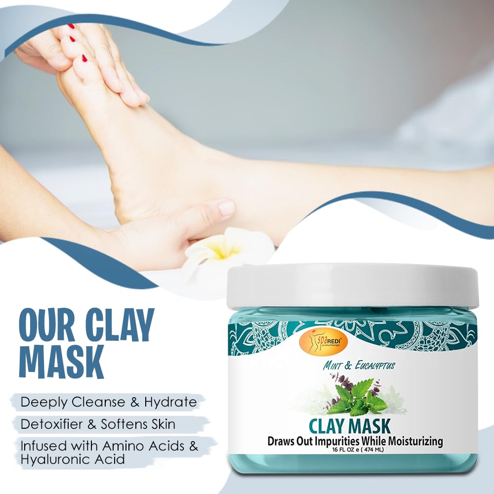 SPA REDI foot and body detox mask supporting skin nourishment and softness.