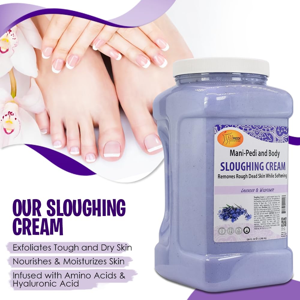 SPA REDI foot care application during a pedicure routine.